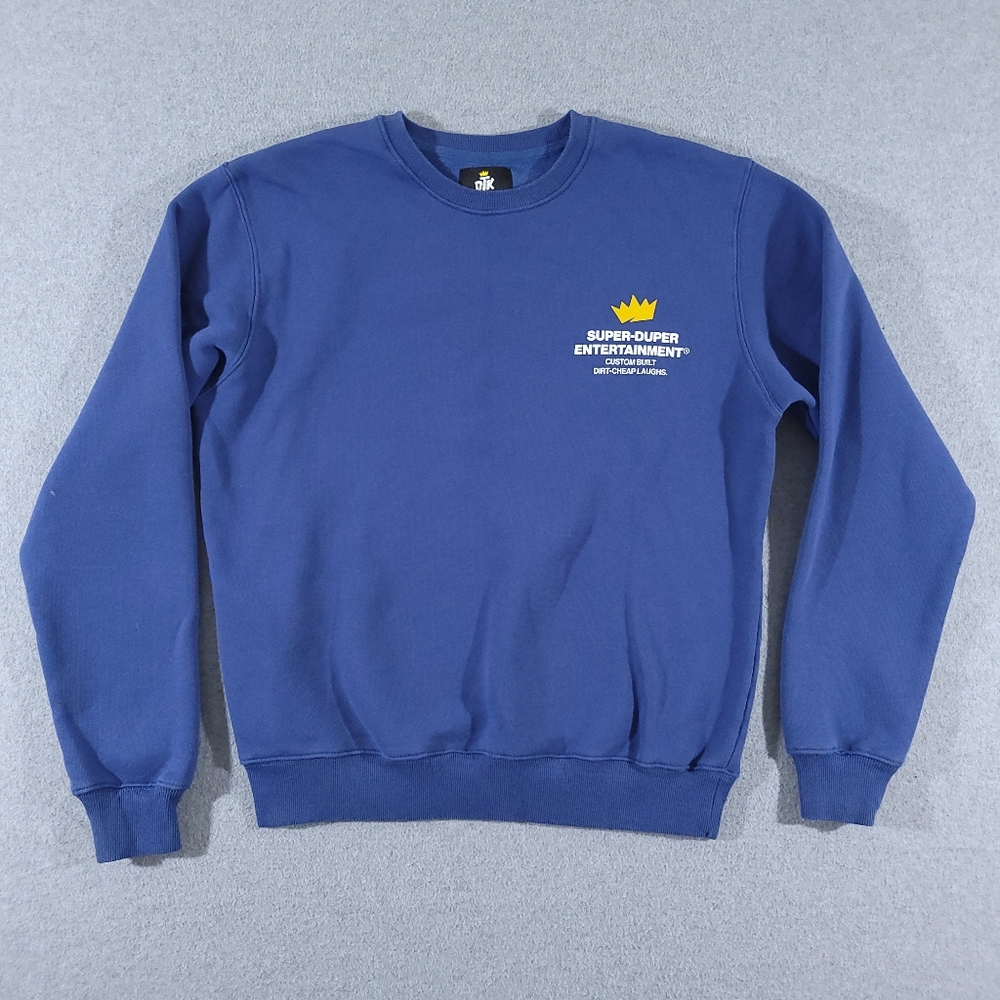 OTK One True King Super Duper Entertainment Sweatshirt Mens Small Blue Twitch